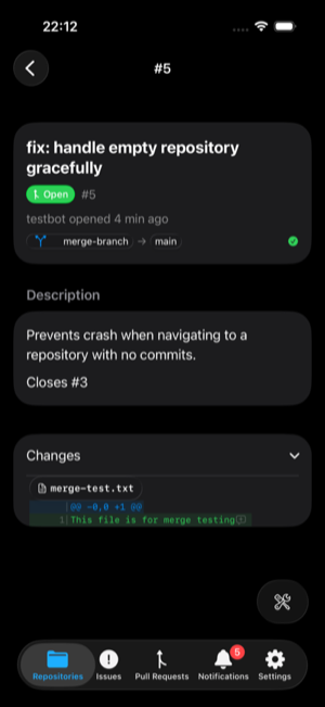 Pull request detail
